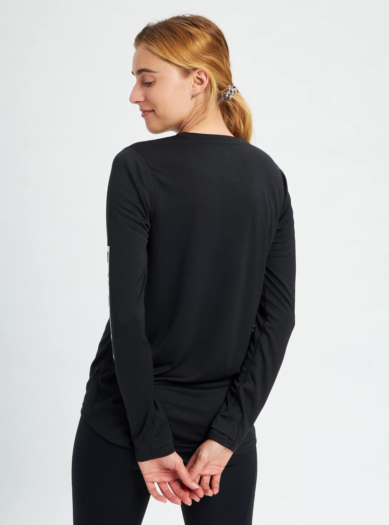 T-shirts Burton Multipath Active Long Sleeve Femme Noir | 710826-NXQ