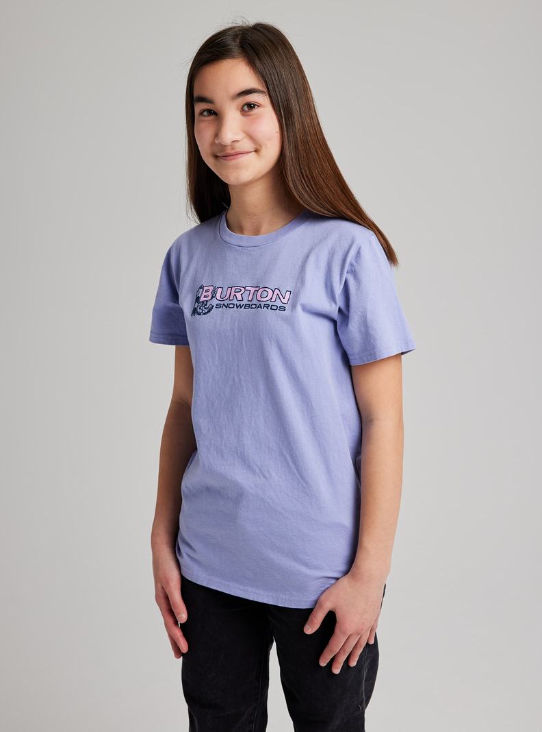 T-shirts Burton Pinecrest Corta Sleeve Enfant Violette | 325097-ZQM
