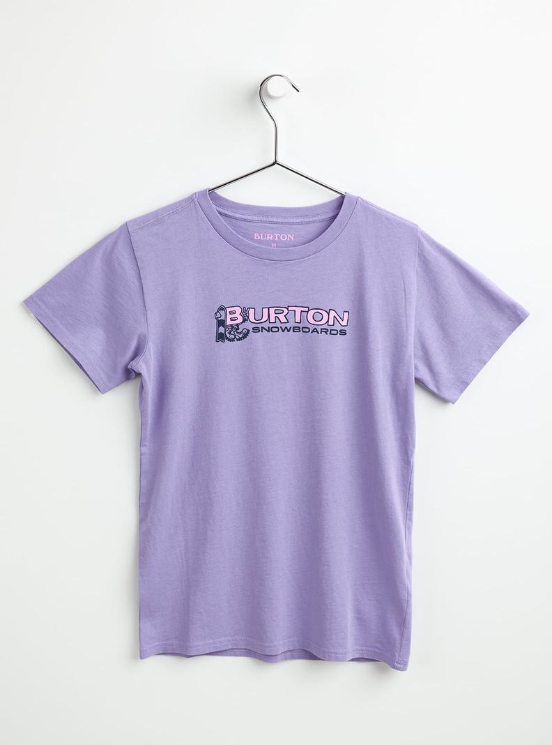 T-shirts Burton Pinecrest Corta Sleeve Enfant Violette | 325097-ZQM