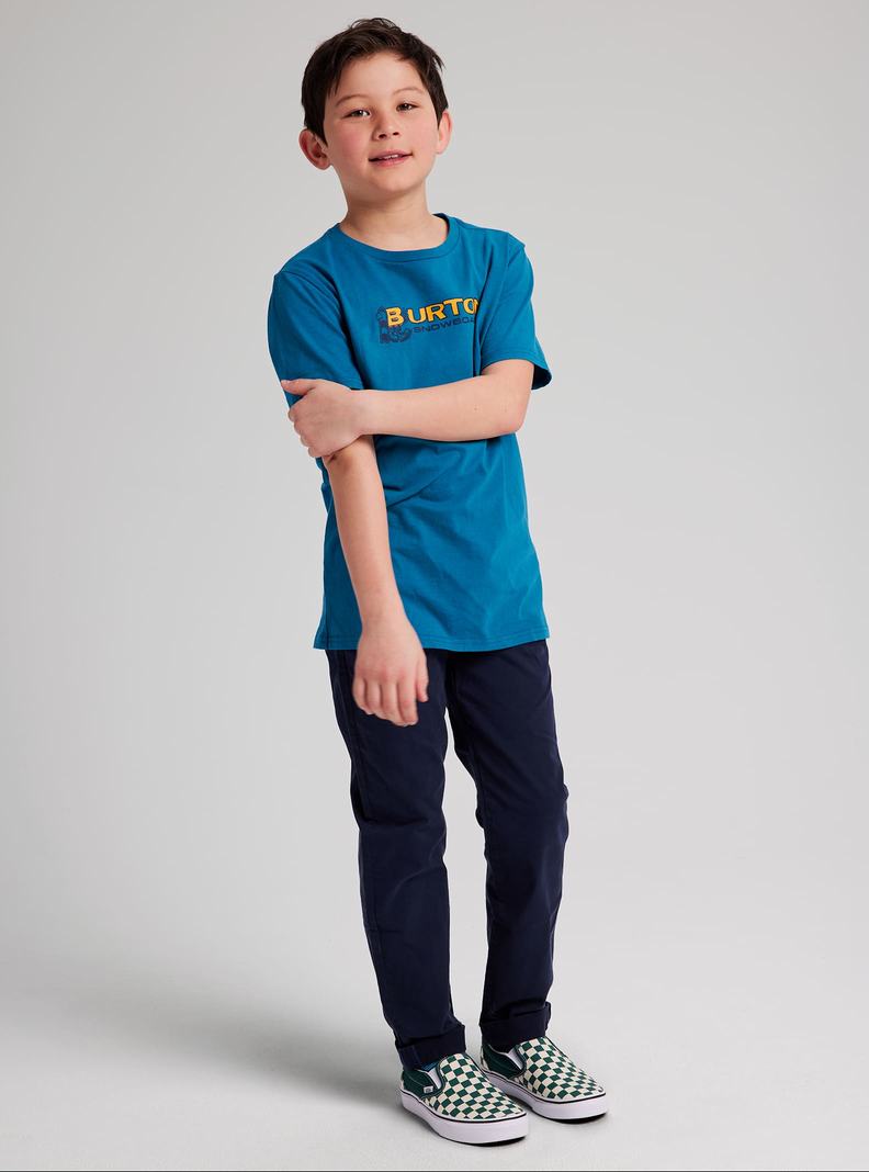 T-shirts Burton Pinecrest Corta Sleeve Enfant Bleu | 932684-FHT