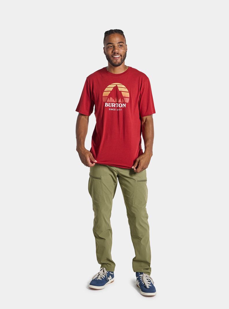 T-shirts Burton Underhill Corta Sleeve Homme Rouge | 206347-BCY