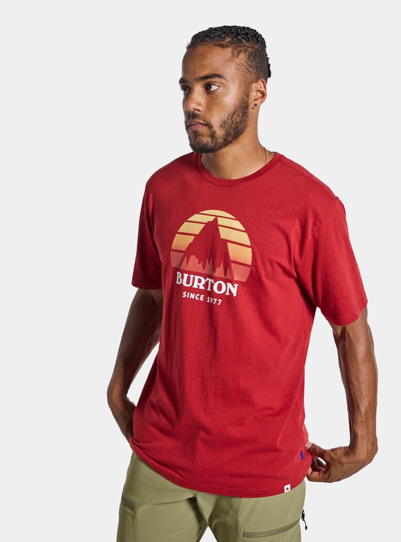 T-shirts Burton Underhill Corta Sleeve Homme Rouge | 206347-BCY