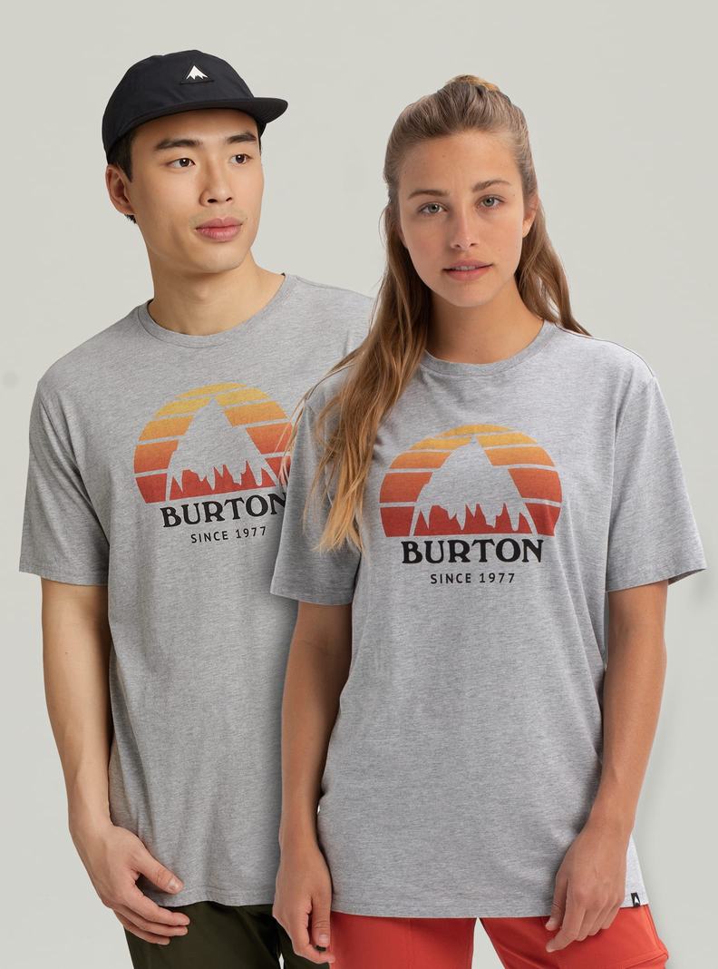 T-shirts Burton Underhill Corta Sleeve Homme Grise | 654170-AFZ