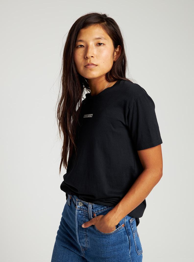 T-shirts Burton Vault Corta Sleeve Femme Noir | 157298-WLX