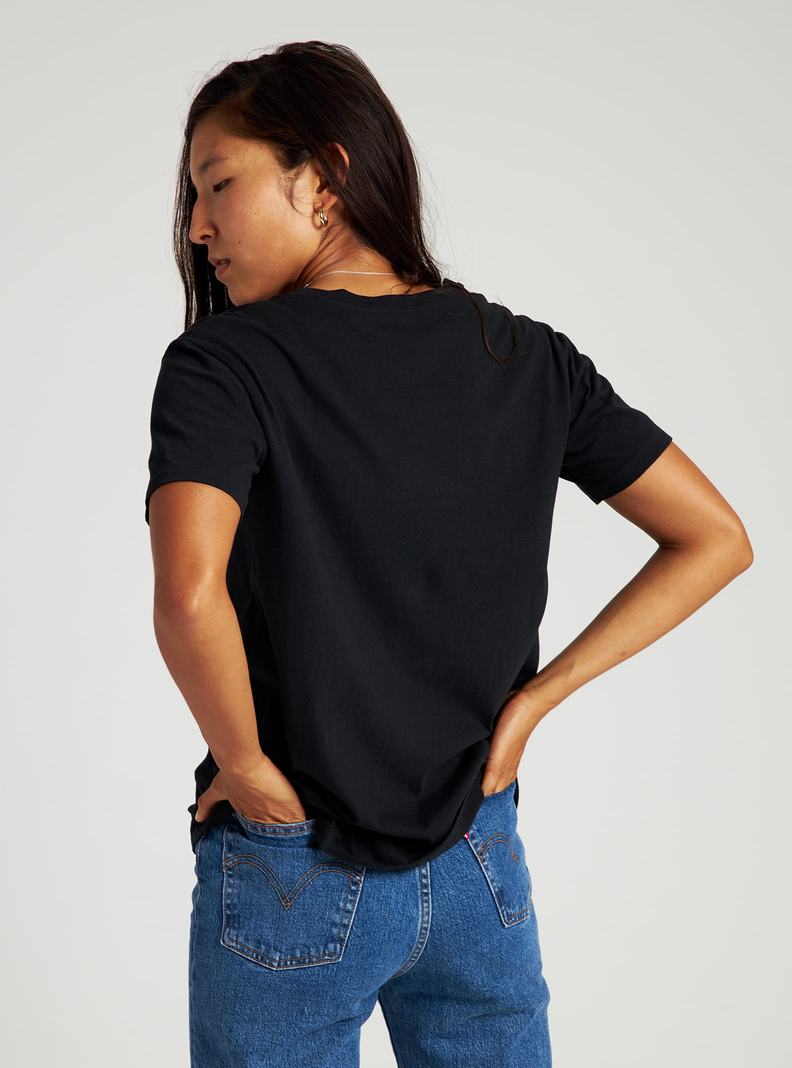 T-shirts Burton Vault Corta Sleeve Femme Noir | 157298-WLX