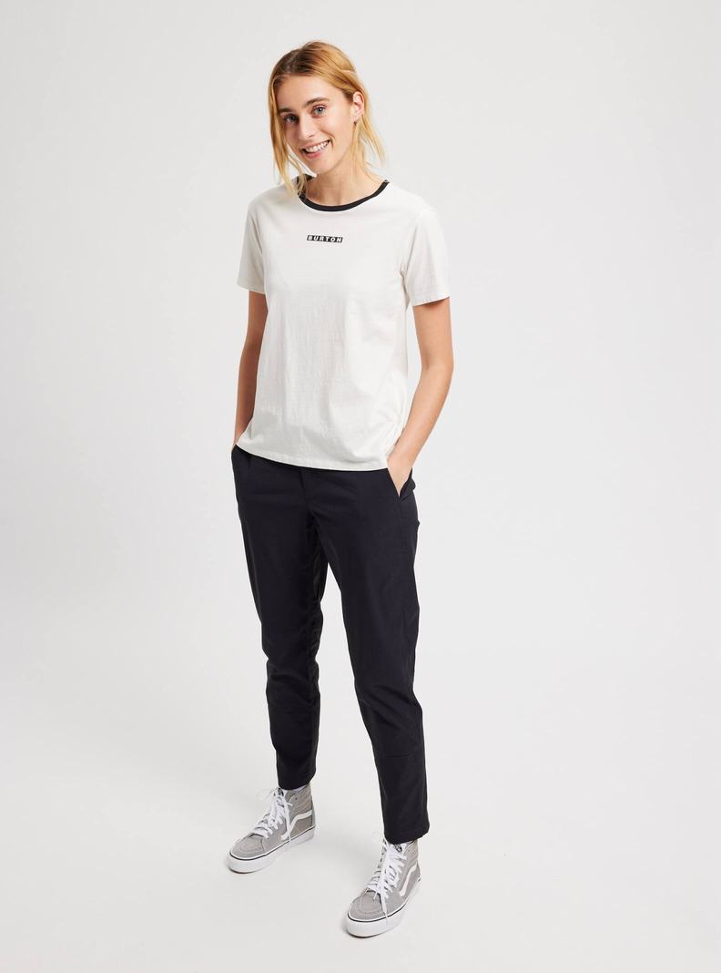 T-shirts Burton Vault Corta Sleeve Femme Blanche | 235760-EAH