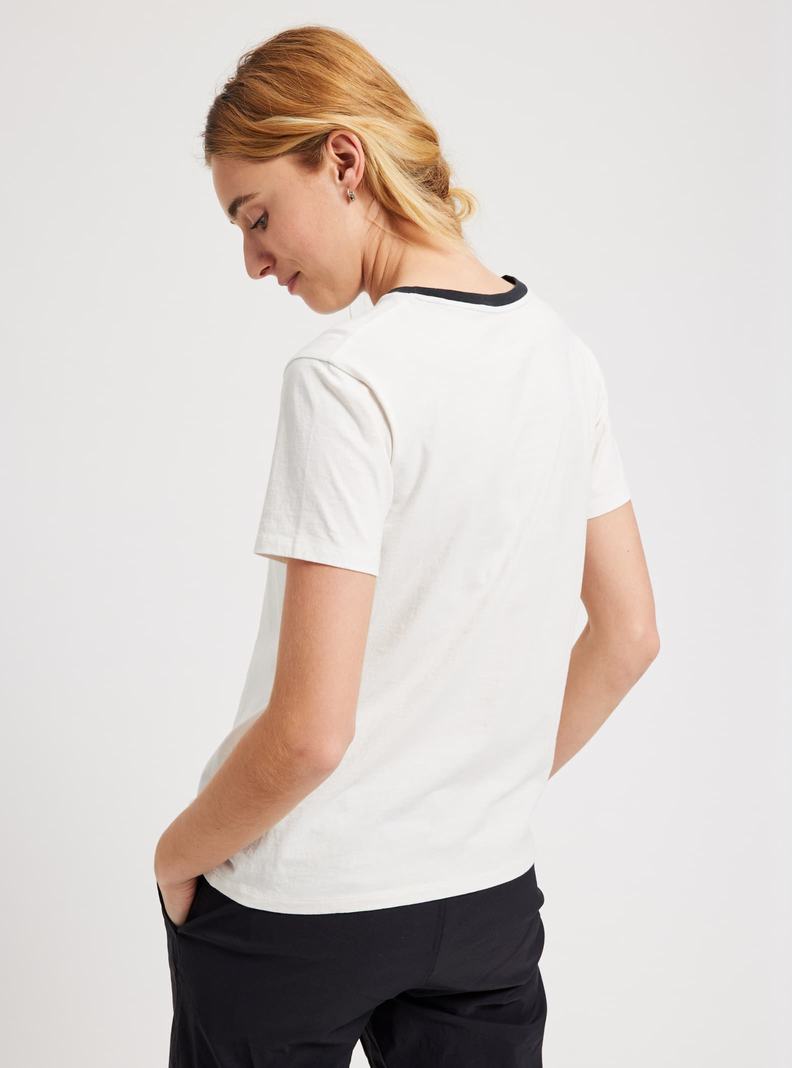 T-shirts Burton Vault Corta Sleeve Femme Blanche | 235760-EAH