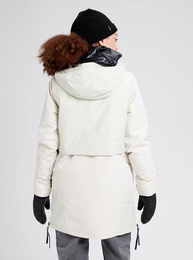 Veste Snowboard Burton Amora Parka Femme Argent | 184079-KEH