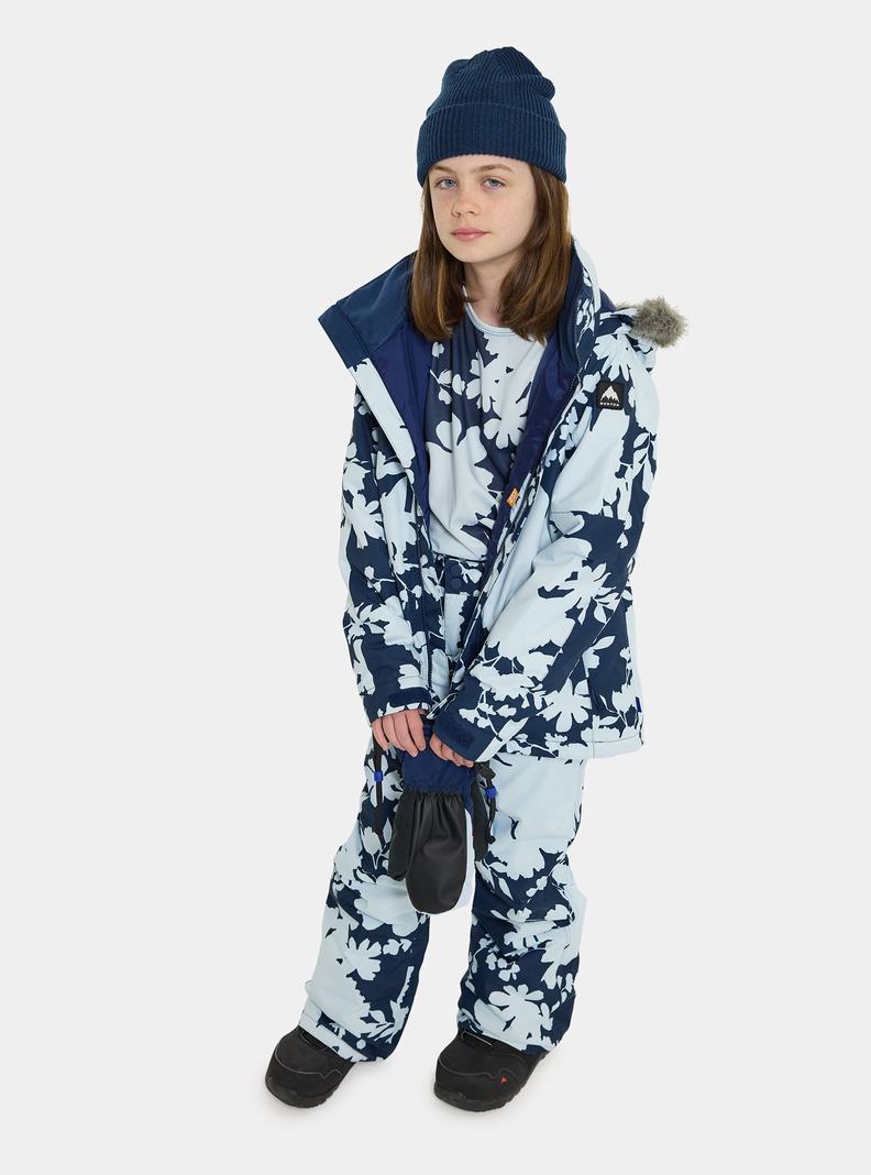Veste Snowboard Burton Bennett Enfant Bleu Marron | 750681-UOP