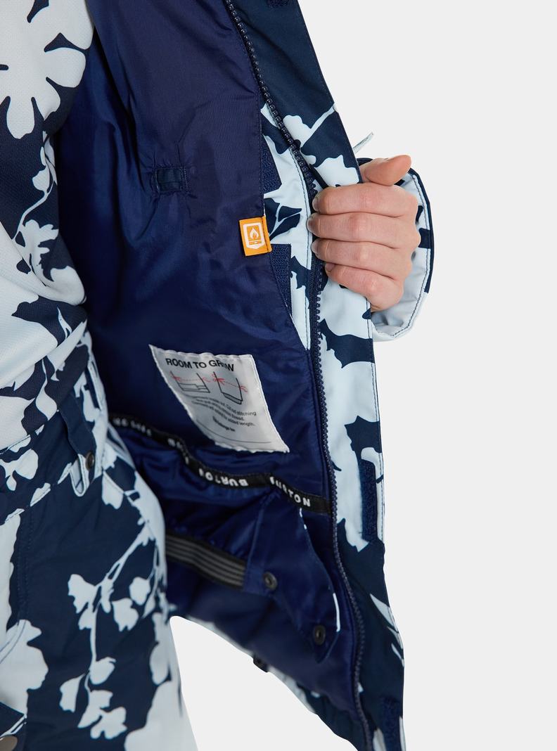 Veste Snowboard Burton Bennett Enfant Bleu Marron | 750681-UOP