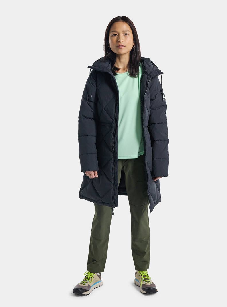 Veste Snowboard Burton Chescott Down Femme Noir | 174936-NJC