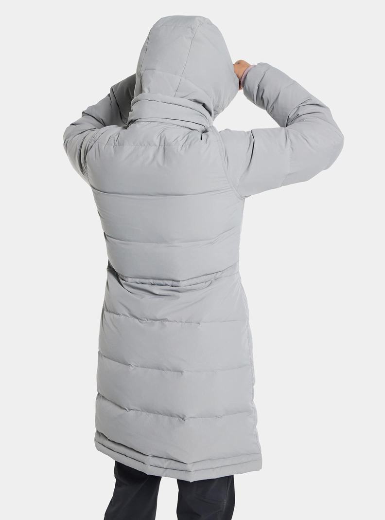 Veste Snowboard Burton Chescott Down Femme Grise | 413658-SWR