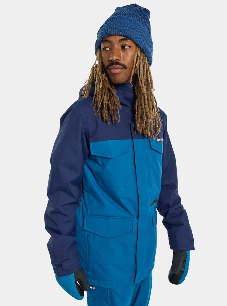 Veste Snowboard Burton Covert 2L Homme Bleu | 165239-WER
