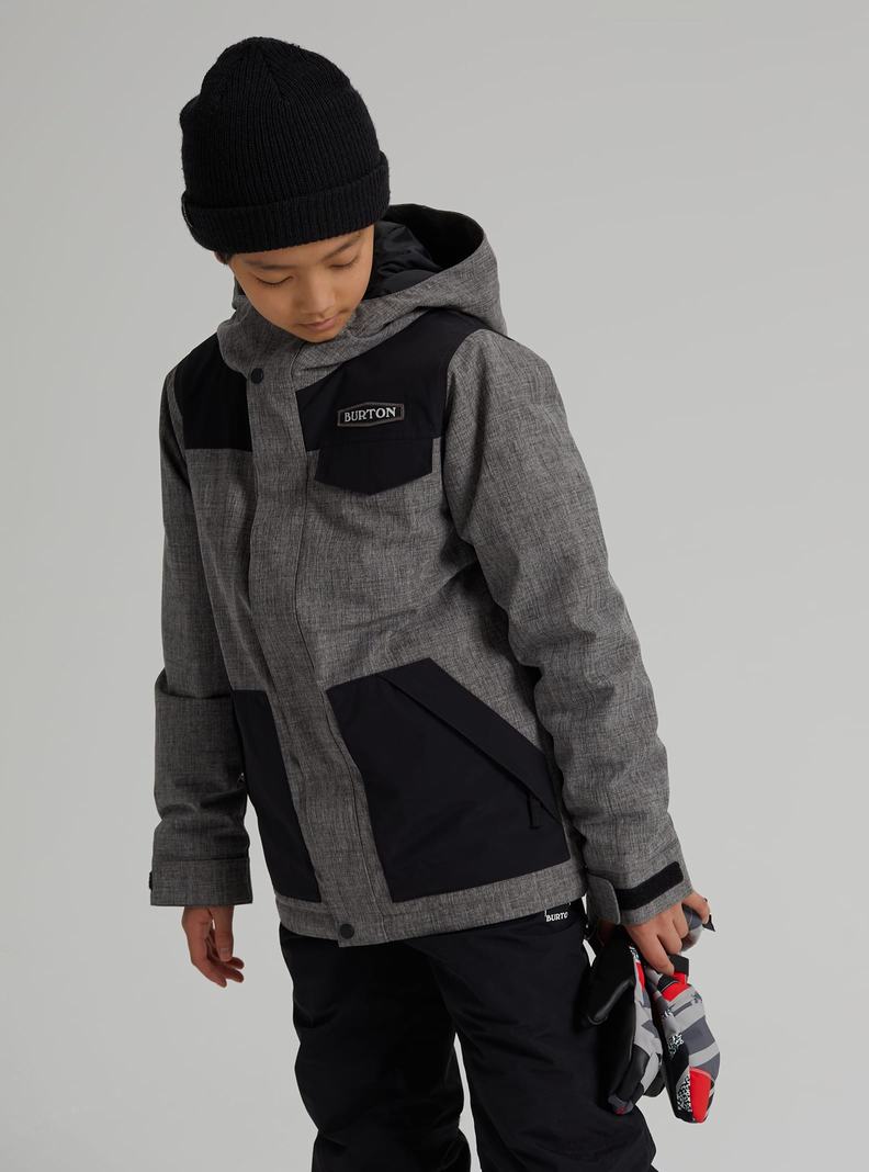 Veste Snowboard Burton Dugout 2L Enfant Grise | 018679-BXR