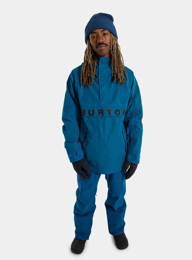 Veste Snowboard Burton Frostner 2L Anorak Homme Bleu | 108394-XUS