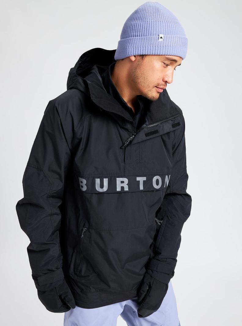 Veste Snowboard Burton Frostner 2L Anorak Homme Noir | 261074-VNE