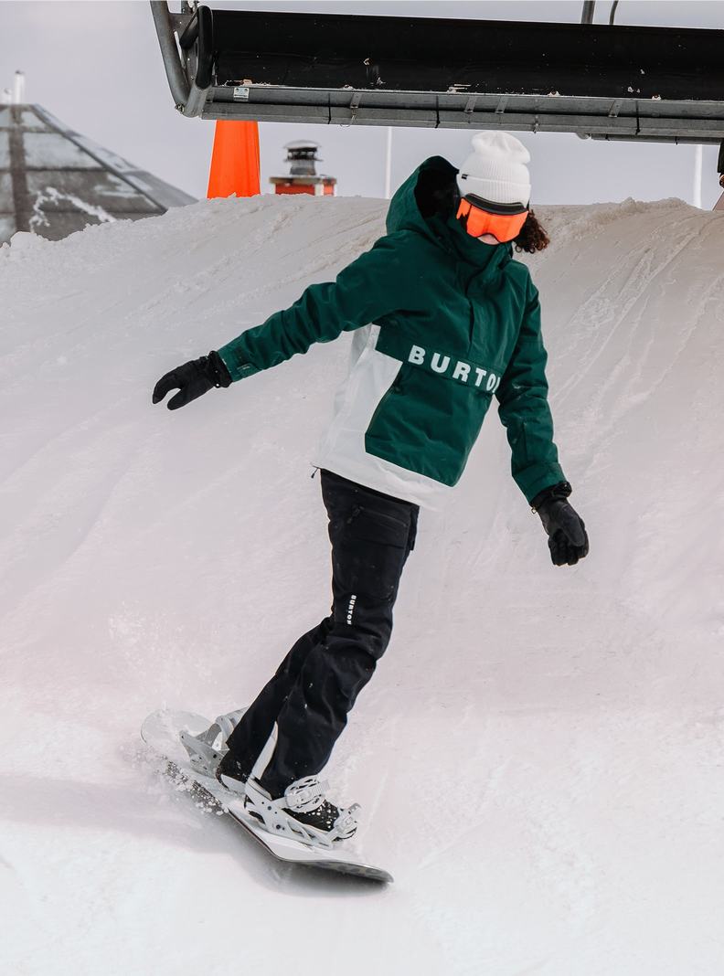 Veste Snowboard Burton Frostner 2L Anorak Femme Marron Blanche | 289674-EPB