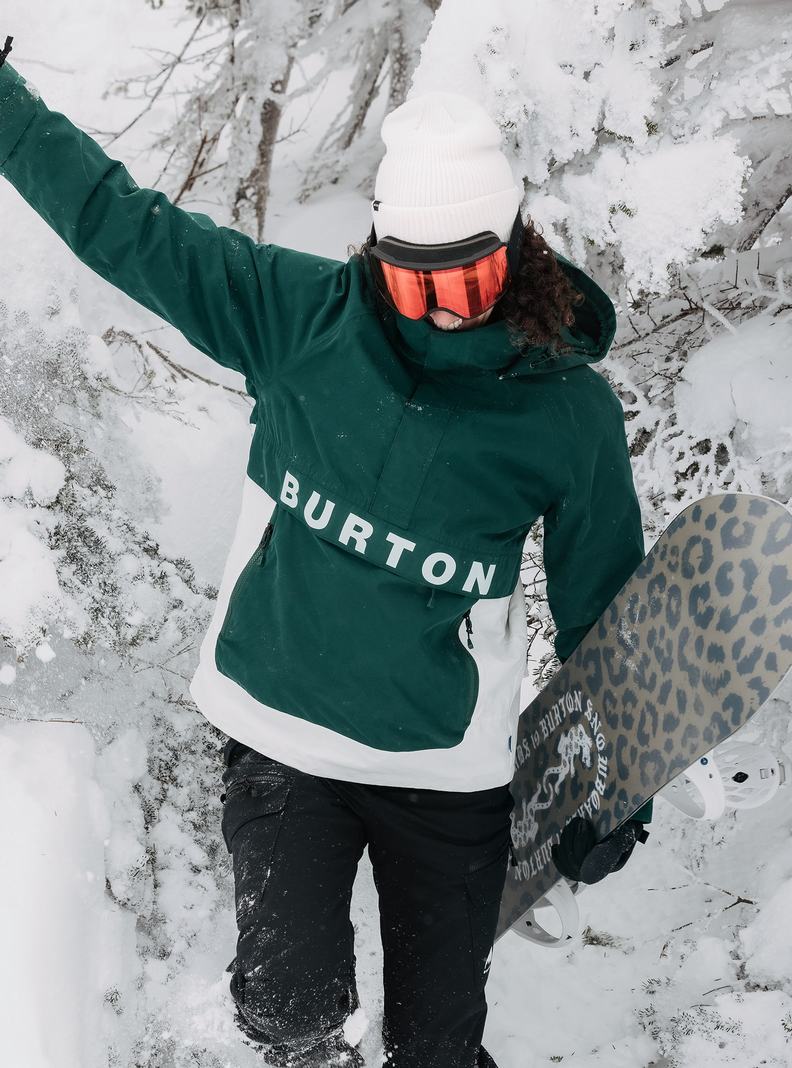 Veste Snowboard Burton Frostner 2L Anorak Femme Marron Blanche | 289674-EPB