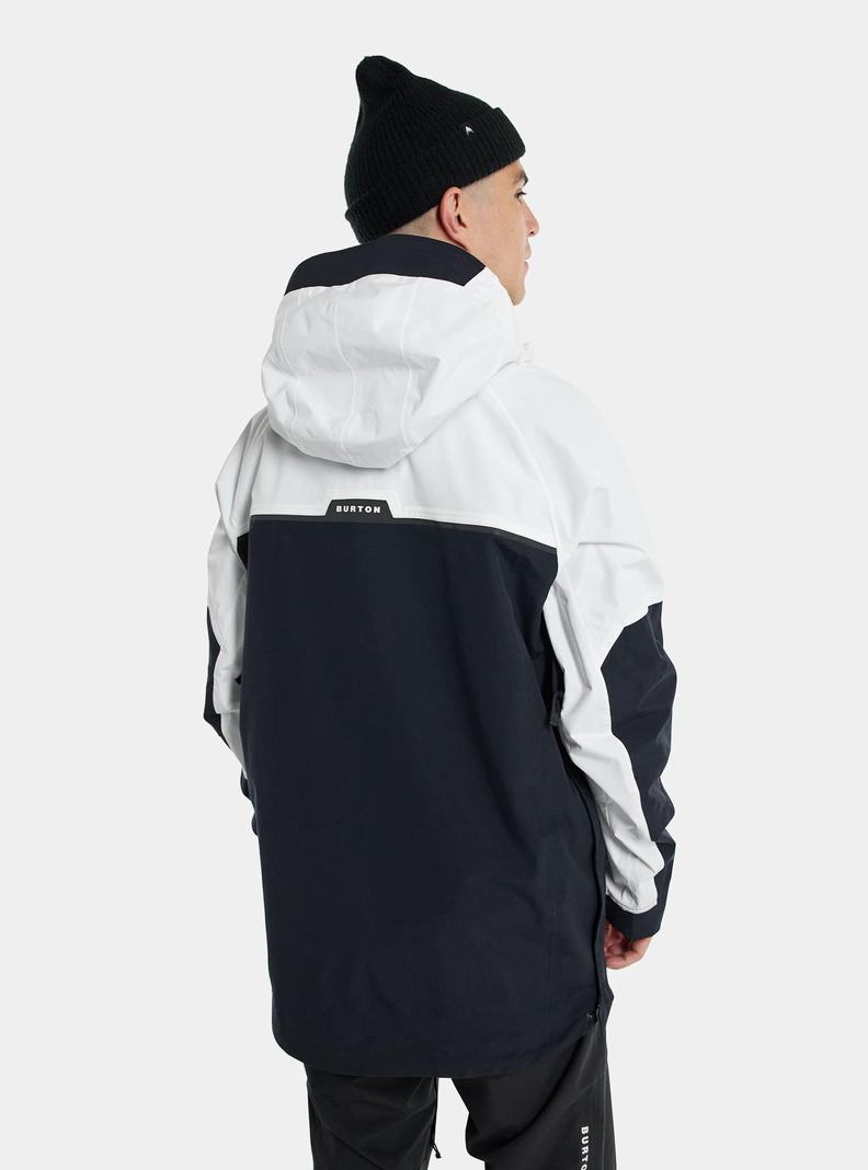 Veste Snowboard Burton Frostner 2L Anorak Homme Blanche Noir | 754189-MCI