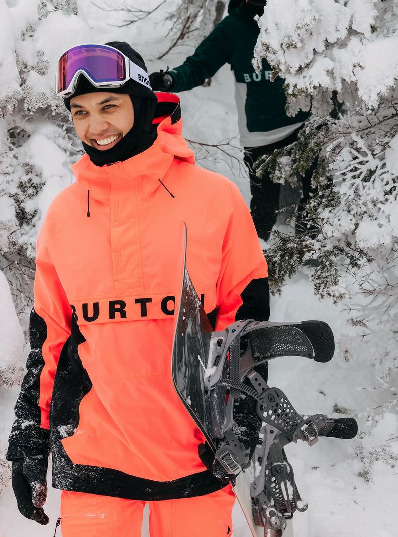 Veste Snowboard Burton Frostner 2L Anorak Homme Orange Noir | 769354-RIJ