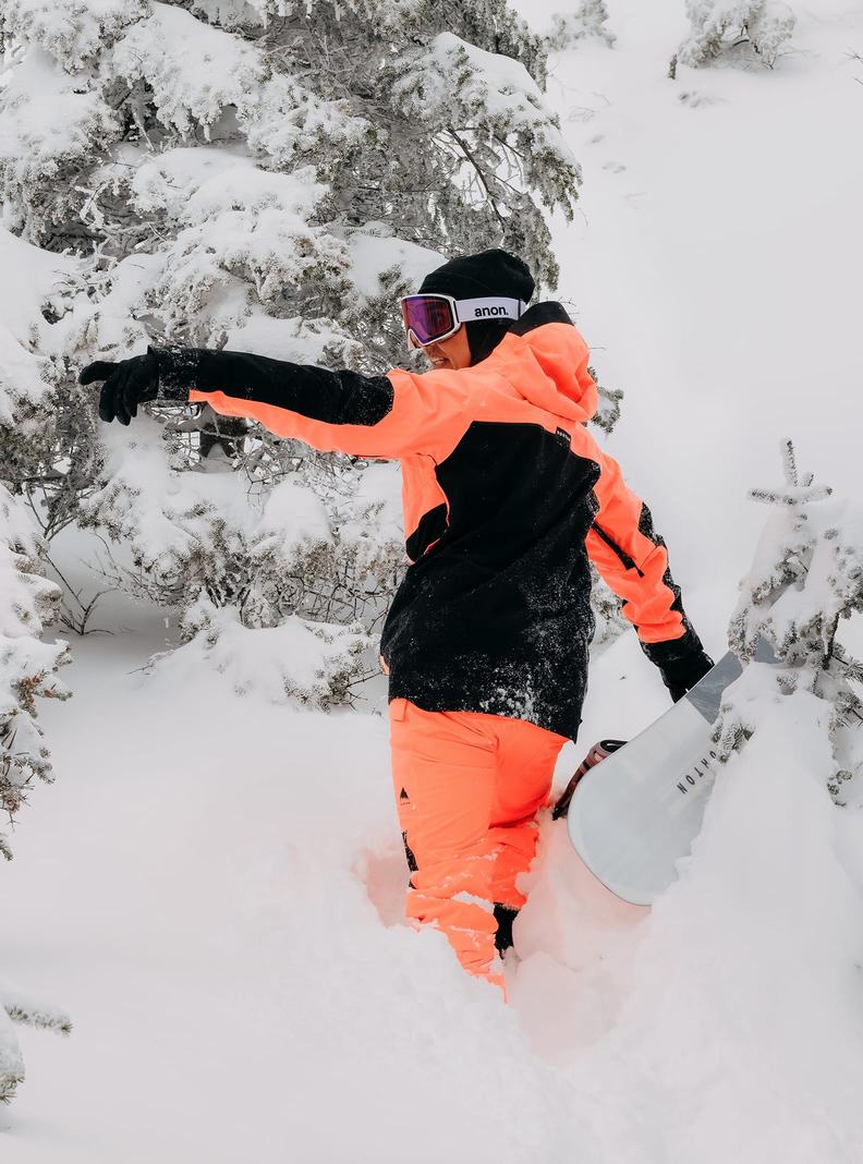 Veste Snowboard Burton Frostner 2L Anorak Homme Orange Noir | 769354-RIJ