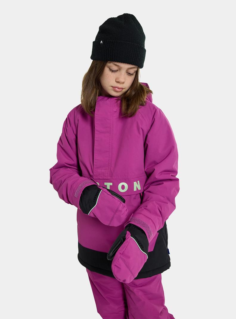 Veste Snowboard Burton Frostner 2L Anorak Enfant Violette Noir | 785123-NBU