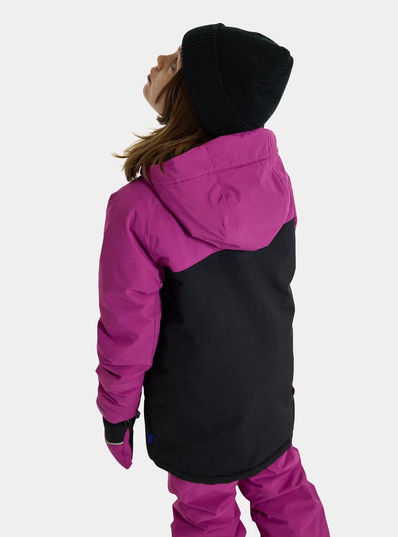 Veste Snowboard Burton Frostner 2L Anorak Enfant Violette Noir | 785123-NBU