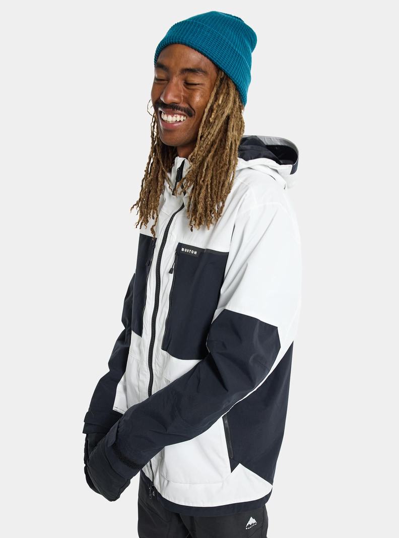 Veste Snowboard Burton Frostner 2L Homme Blanche Noir | 679825-PMT
