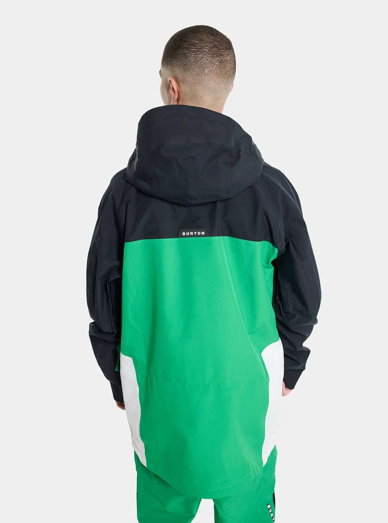 Veste Snowboard Burton GORE-TEX 3L Treeline Homme Noir Vert Blanche | 982637-XFZ