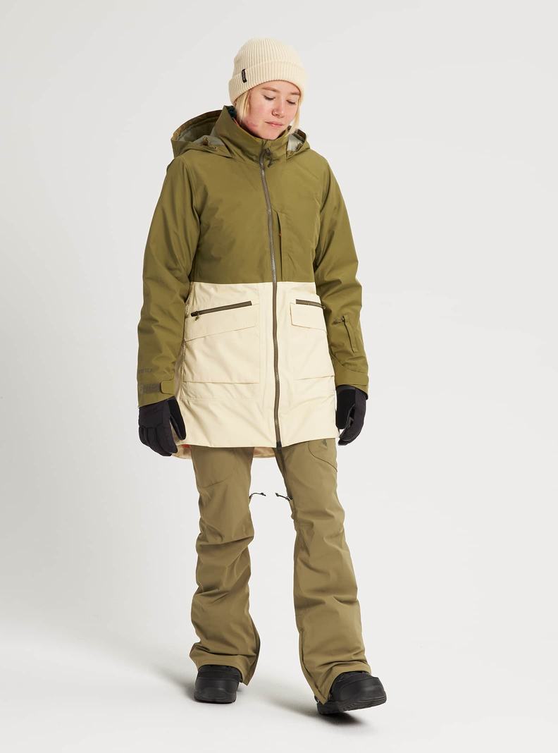 Veste Snowboard Burton GORE-TEX Treeline Femme Vert Olive | 184739-LXF