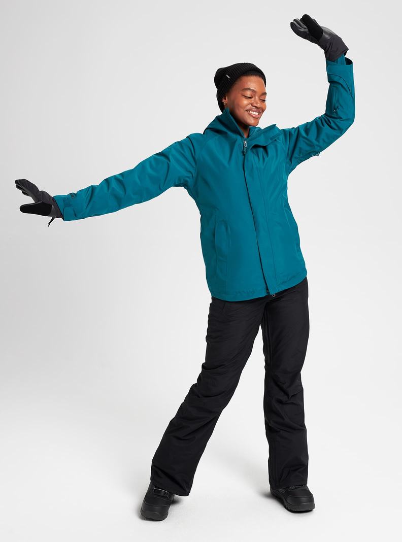 Veste Snowboard Burton GORE‑TEX Powline Shell Femme Bleu | 109746-KXZ