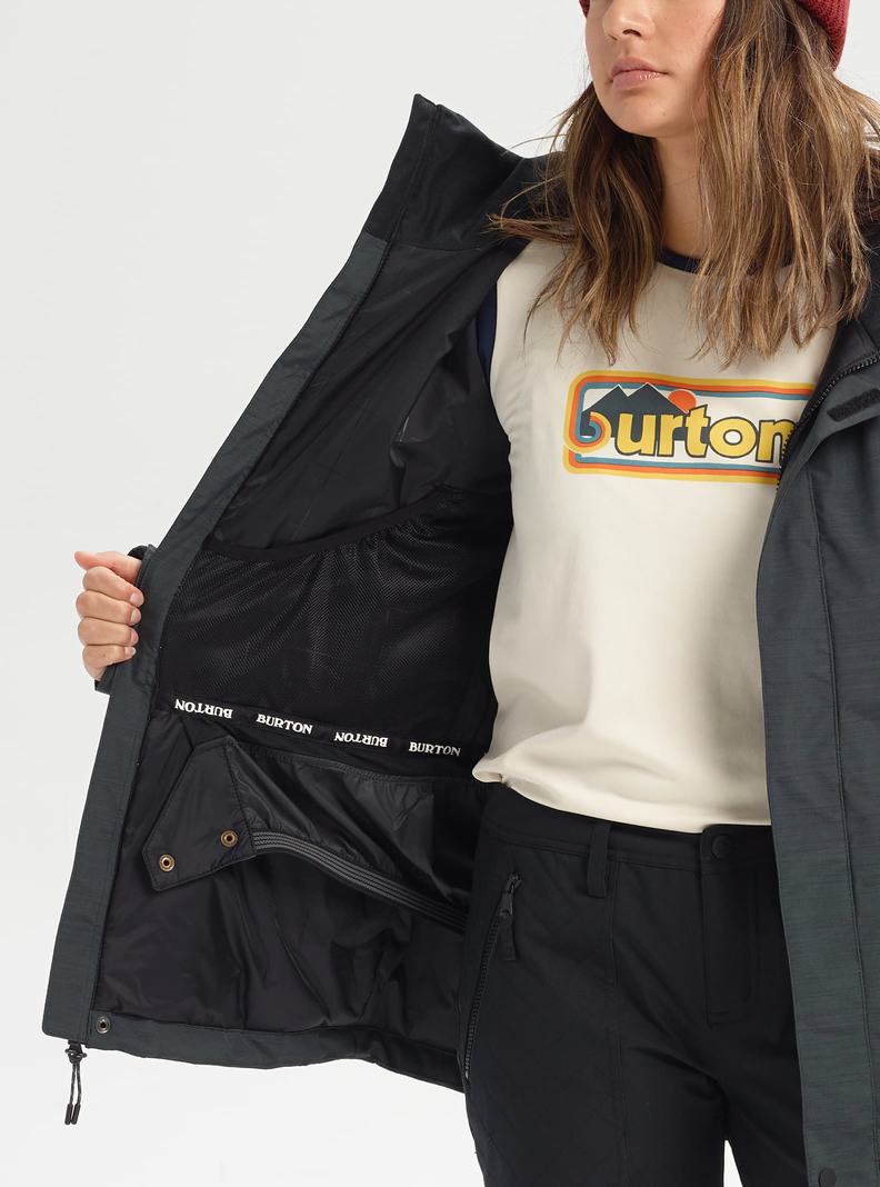Veste Snowboard Burton Jet Set 2L Femme Noir | 827316-RET