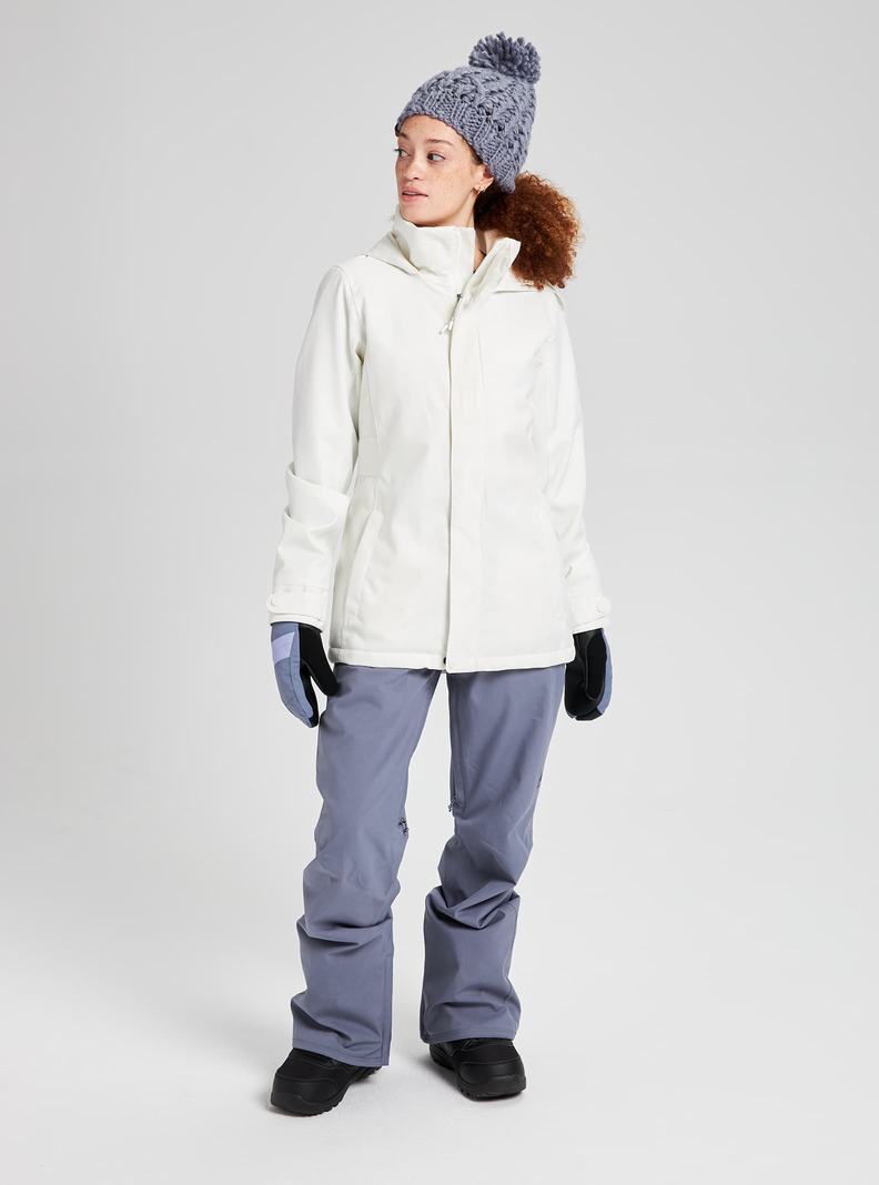 Veste Snowboard Burton Jet Set Femme Blanche | 164829-NVE