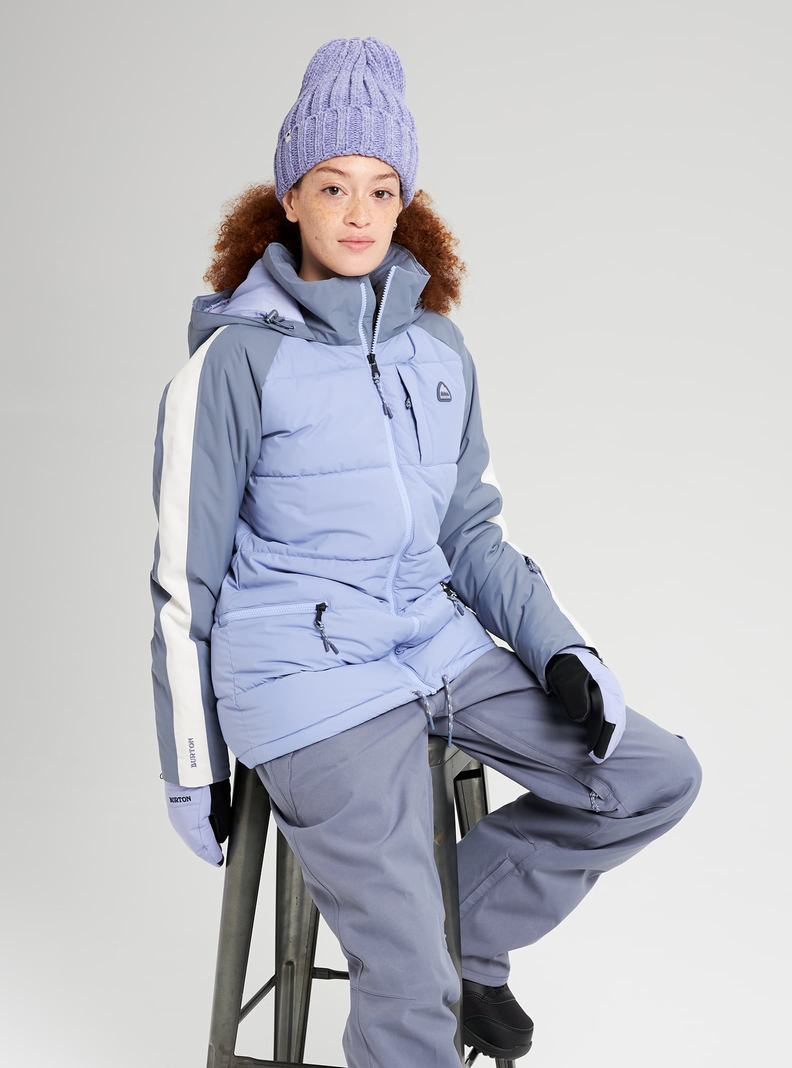 Veste Snowboard Burton Keelan Femme Violette Grise | 647901-FTC