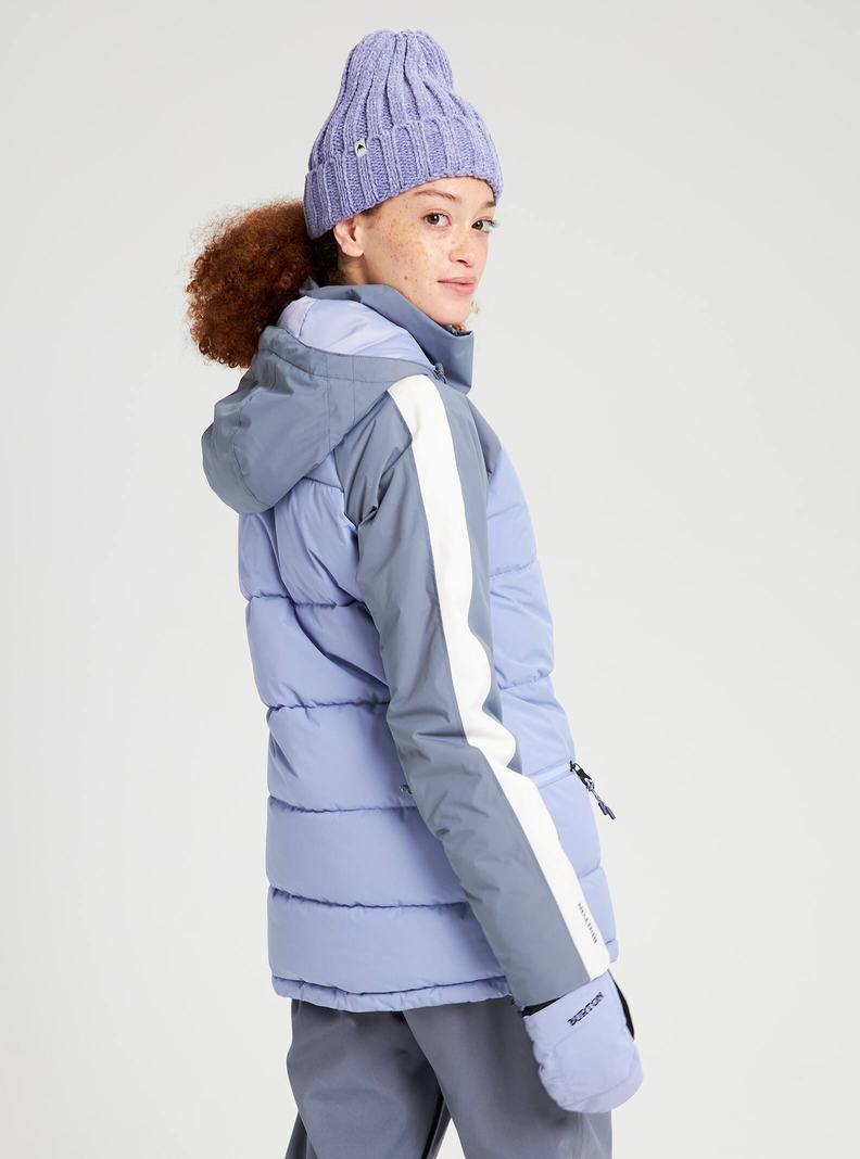 Veste Snowboard Burton Keelan Femme Violette Grise | 647901-FTC