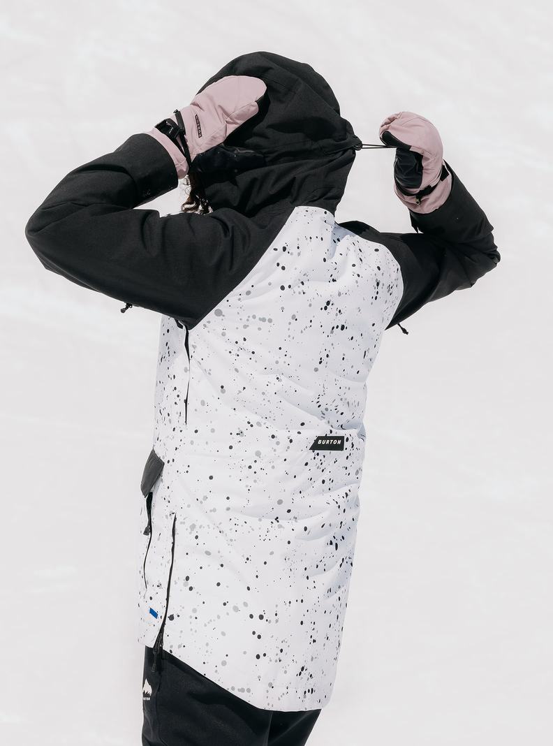 Veste Snowboard Burton Lalik 2L Femme Blanche Noir | 580426-VRH