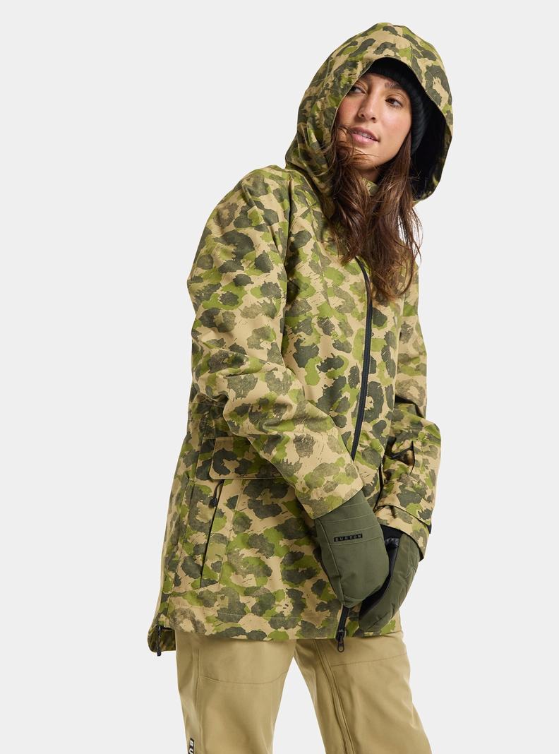 Veste Snowboard Burton Lalik 2L Femme Vert Camouflage | 940835-FWO