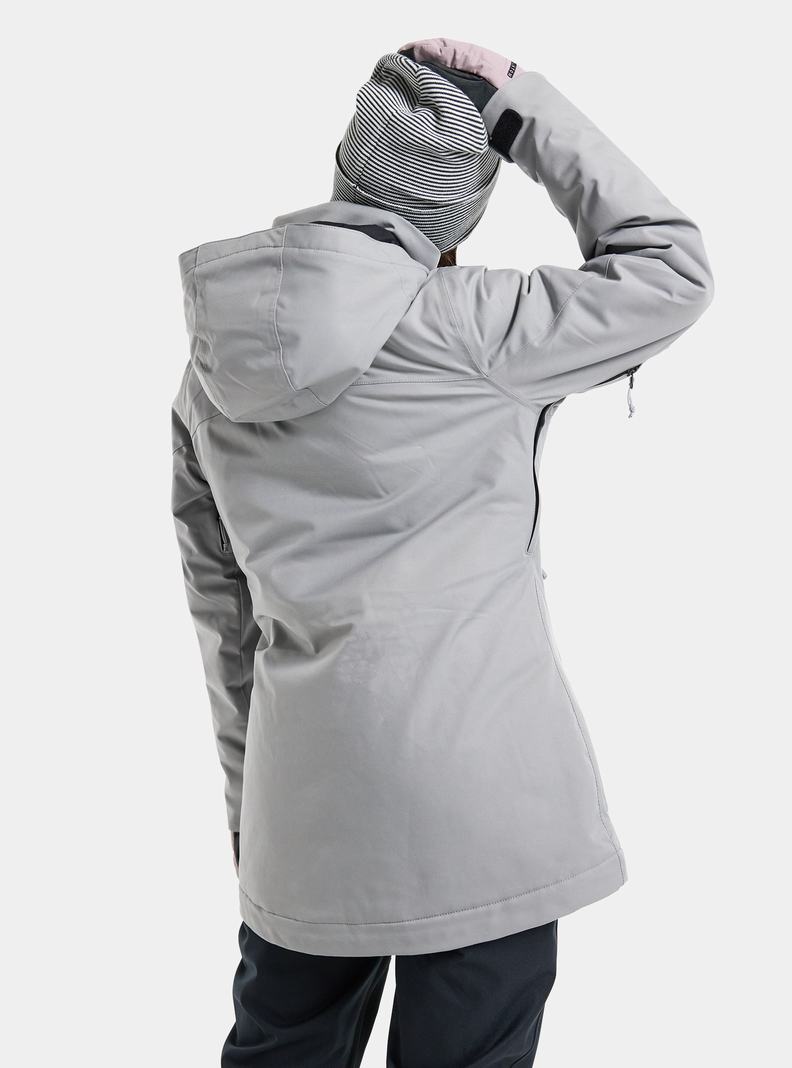 Veste Snowboard Burton Lelah 2L Femme Grise | 916475-VXT