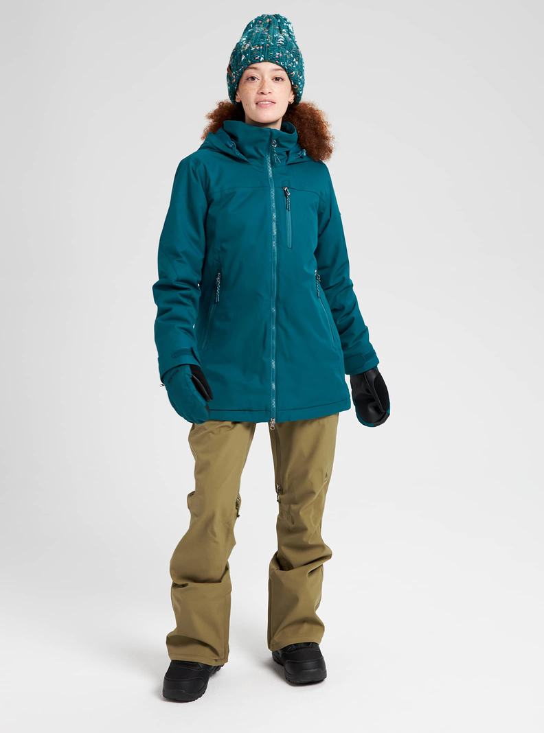 Veste Snowboard Burton Lelah Femme Bleu | 495261-TBP