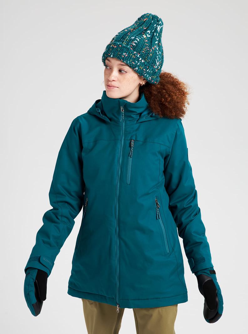 Veste Snowboard Burton Lelah Femme Bleu | 495261-TBP