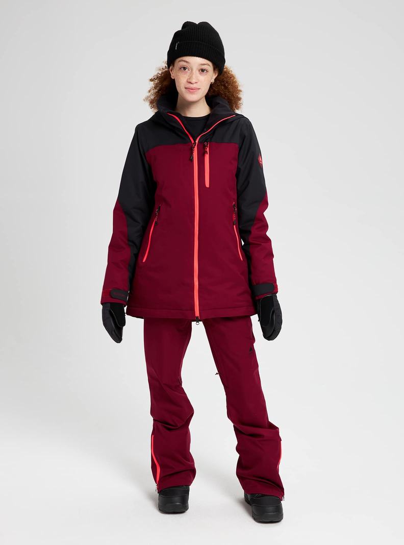 Veste Snowboard Burton Lelah Femme Noir Bordeaux | 765238-JSU