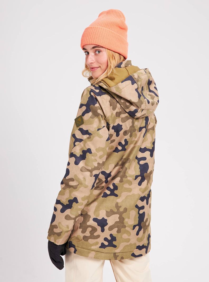 Veste Snowboard Burton Lelah Femme Vert Olive Camouflage | 076215-RTB