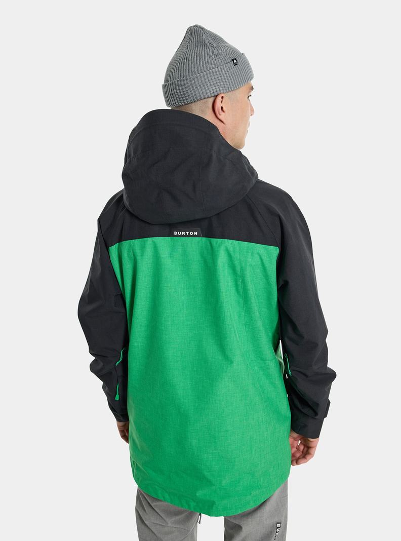Veste Snowboard Burton Lodgepole 2L Homme Noir Vert | 091364-QJM