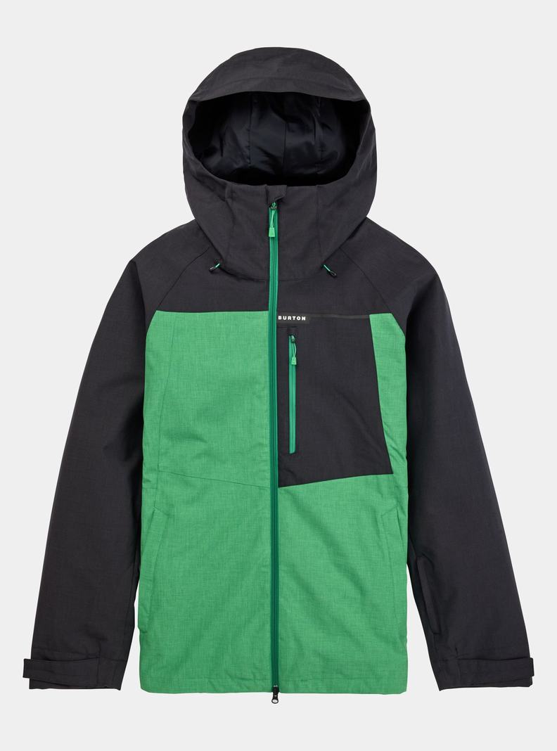 Veste Snowboard Burton Lodgepole 2L Homme Noir Vert | 091364-QJM