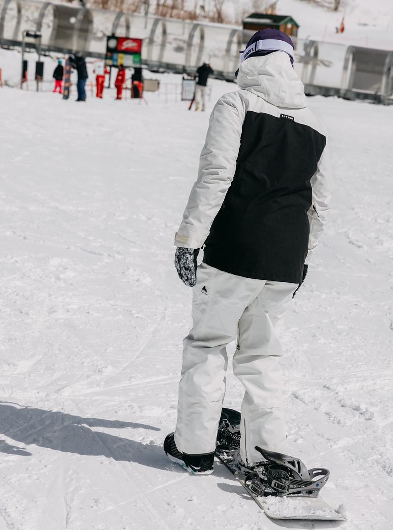 Veste Snowboard Burton Lodgepole 2L Homme Blanche Noir | 305247-QEC