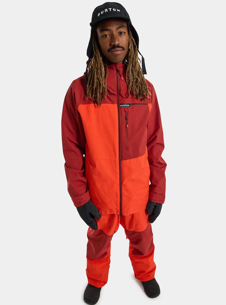 Veste Snowboard Burton Lodgepole 2L Homme Orange Rose Rose | 394058-XHK