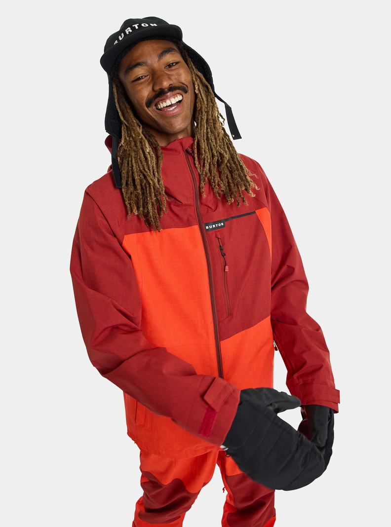 Veste Snowboard Burton Lodgepole 2L Homme Orange Rose Rose | 394058-XHK
