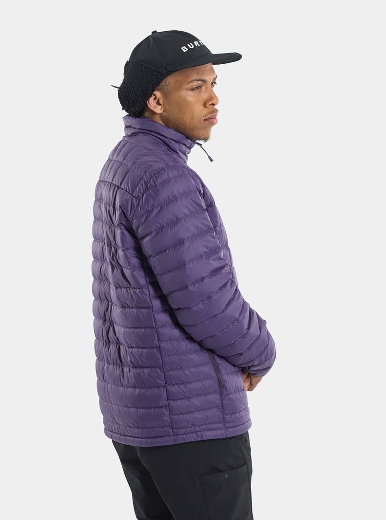 Veste Snowboard Burton Mid-Heat Down Homme Violette | 183947-PAK
