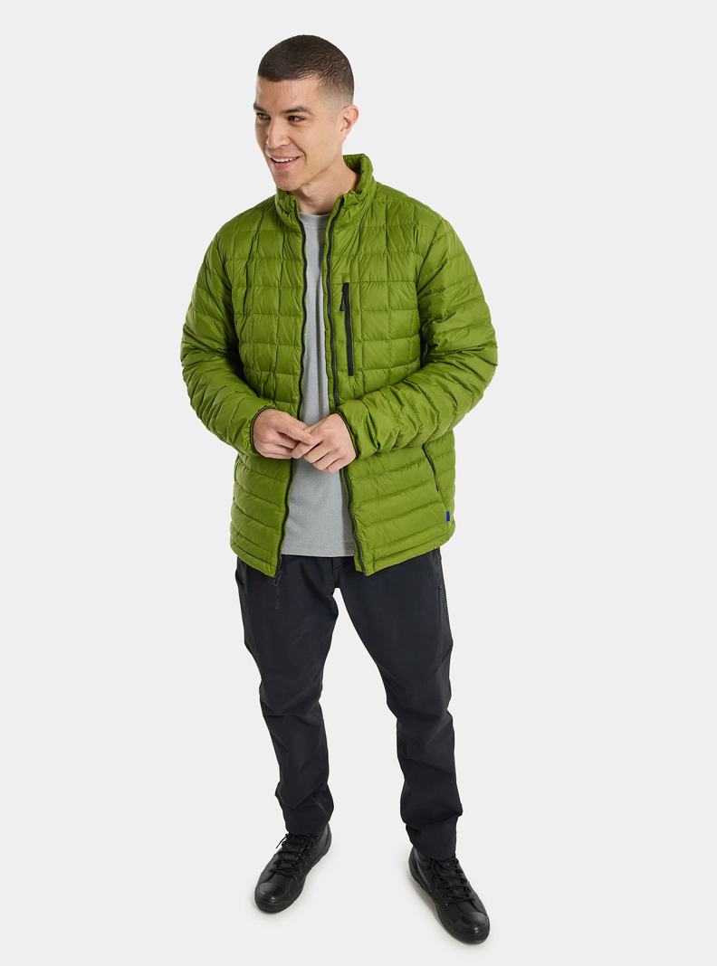 Veste Snowboard Burton Mid-Heat Down Homme Vert | 685134-FOM