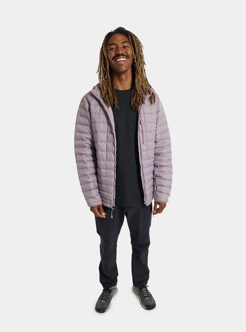 Veste Snowboard Burton Mid-Heat Encapuchonné Down Insulated Homme Lavande | 140675-YGL